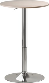 HOMCOM Mesa de Bar com Altura Ajustável Giratória 360° com Base Redonda Mesa Alta Moderna para Cozinha Ø60x67-93 cm Madeira | Aosom Portugal