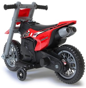 Mota elétrica infantil a bateria Power Bike 6V Vermelha