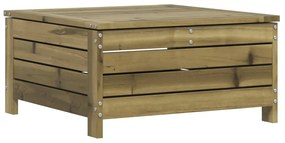 7 pcs conjunto sofás jardim madeira de pinho impregnada