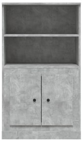 Armário alto derivados madeira 60x35,5x103,5 cm cinza cimento