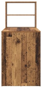 Secretária com Armazenamento Madeira Antiga 113x54x120 cm Madeira Enge