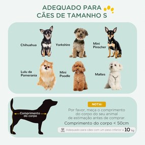 Gaiola Dobrável para Cães Pequenos com Almofada Portas Bandeja Removível e Estrutura Metálica 75x48,5x53 cm Preto e Bege
