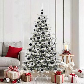 vidaXL Árvore de Natal Articulada Artificial Branco 180 cm PE e PVC