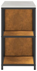 Conjunto de Armazenamento de Cozinha 2 pcs Ferro Enferrujado