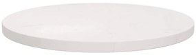Tampo de mesa redondo Ø50x3 cm madeira de pinho maciça branco