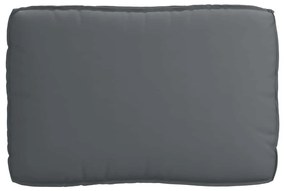 Almofada de Palete para Assento Antracite 120x80x12 cm Tecido Oxford