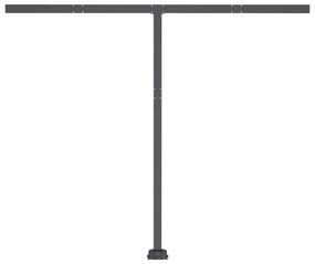 Toldo automático LED e sensor de vento 300x250cm amarelo/branco