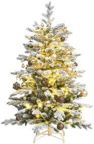 vidaXL Árvore Natal artificial articulada c/ 150 luzes LED+bolas 150cm