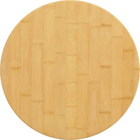 vidaXL Tampo de mesa Ø40x2,5 cm bambu