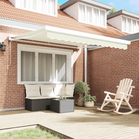 Toldo Retrátil Automático Creme 300x250 cm