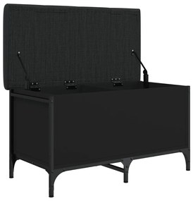 Banco de arrumação 82x42x45 cm derivados de madeira preto