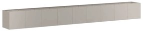 Floreira enferrujada 360x40x40 cm aço resistente