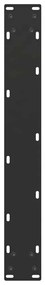 Pés de mesa de jantar em forma de U, 2 peças, preto, 60x(72-73) cm, aç