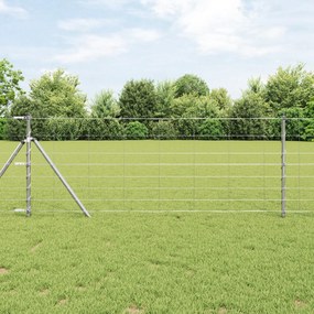 Cerca vidaXL 0.8x50 m Aço Galvanizado