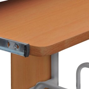 Secretária computador 110x52x88,5 cm derivados madeira castanho