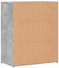 Aparadores 2 pcs 60x31x70 cm derivados madeira cinzento cimento