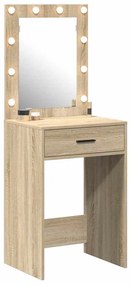 Toucador com Luzes LED Carvalho Sonoma 50x41x135 cm