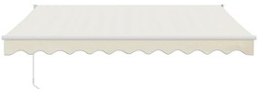 Toldo retrátil automático 3,5x2,5 m cor creme
