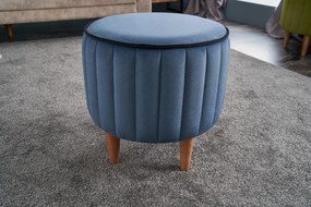 Pouffe Lindy – Azul – 40 cm x 40 cm x 40 cm