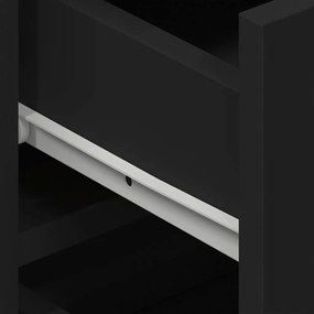 Buffet Lateral vidaXL Preto Madeira engenheirada 120 x 36 x 69 cm