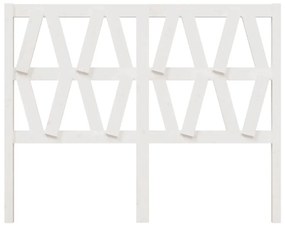 Cabeceira de cama 156x4x100 cm pinho maciço branco