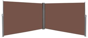 vidaXL Toldo lateral retrátil 180x600 cm castanho