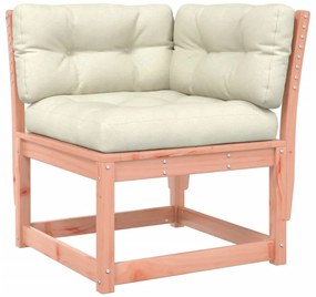 8 pcs conj. lounge jardim c/ almofadões madeira douglas maciça