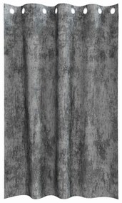 Cortinas de Veludo 2 peças com Ilhós Cinza 175x140 cm