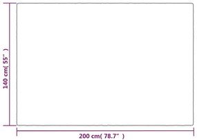 Manta pesada com capa 10 kg 140x200 cm tecido cinzento