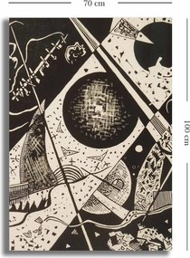 Pintura Decorativa em Tela 70100KANDINSKY009 – Multicolor – 70 x 100 c
