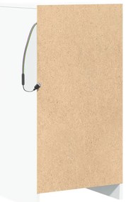 Aparador c/ luzes LED 42,5x34x85 cm derivados de madeira branco