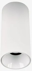 Aplique De Teto Led De Superfície Redondo Ø7,2 Cm Para Exterior Em Alumínio Orelva Branco & Branco 3000k & 8 W & 23º - Sklum