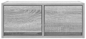 Móvel de TV 60x31x25,5 cm derivados de madeira cinzento sonoma