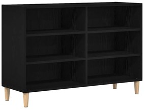 Buffet vidaXL Preto Carvalho 103,5x35x70 cm Madeira de Engenharia