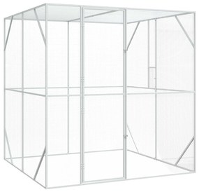 vidaXL Gaiola para Pássaros Antracite 209 x 202 x 214 cm