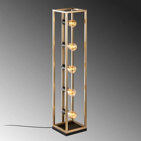 Candeeiro de Pé Kafes – Dourado – 21 x 21 x 102 cm