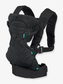 Porta-bebé com babete lavável Flip, 4 em 1, da INFANTINO preto