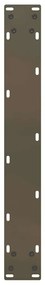 Pés de mesa de bar em forma de U, 2 peças, aço natural, 60x(90-91) cm,