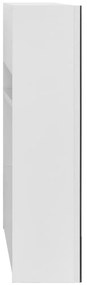 Armário espelhado casa de banho 80x15x60 cm MDF branco