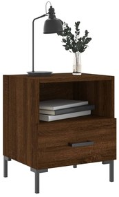 Mesa de cabeceira 2 pcs derivados de madeira carvalho castanho