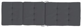 Almofadões p/ cadeira de terraço 2 pcs tecido oxford antracite