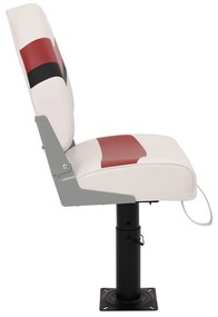 2 pcs conjunto assento de barco dobrável com encosto alto