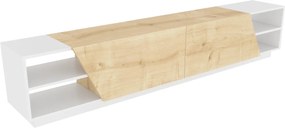 Móvel TV Rhodes – Branco Carvalho – 240 cm x 37,1 cm x 47,4 cm