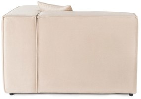 Sofá de 1 Lugar Lora – Creme – 110x108x65 cm