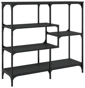 Mesa consola 103x32x95 cm derivados de madeira preto