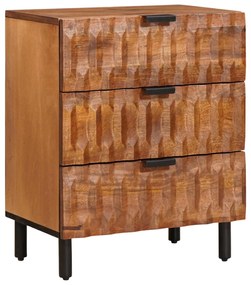 vidaXL Armário de Cabeceira com gaveta Castanho 50 x 33 x 62 cm