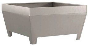 Fogueira Quadrada vidaXL 80x80x43 cm em Aço Envelhecido