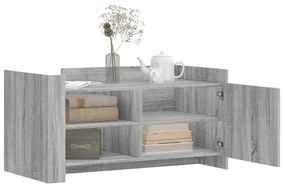 Mesa de centro 100x50x50cm derivados de madeira cinzento sonoma