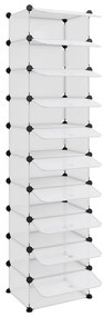 Sapateira 44x32x174 cm PP transparente