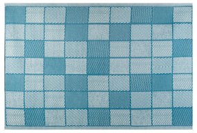 Tapete de Exterior Meis 160 x 230 x 0,5 cm Azul Branco Polipropileno